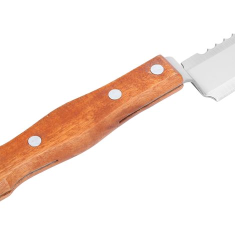 47 cm langes Mehrzweck-Imkermesser aus Edelstahl mit Holzgriff, Flaschenöffner, Schaber und Rahmenheber (1/5)