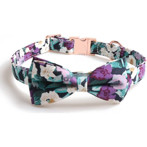 Collier Pour Chien Avec Nœud Papillon En Coton Ajustable Durable Pour Animaux De Compagnie 1 Pièce (1/5)