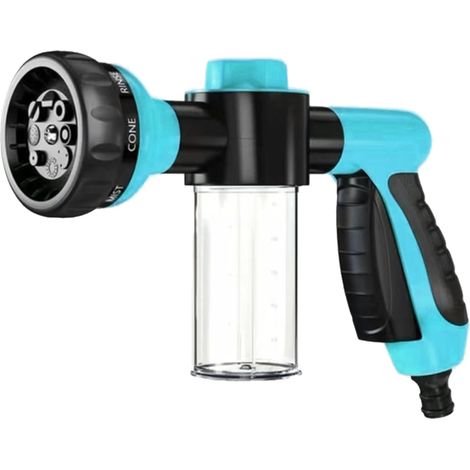 Pulvérisateur de Douche pour Chien,Pistolet Arrosage,1PC,pour la Tuyau Arrosage, Le Lavage de la Voiture, Le Nettoyage du Trottoir et Le Bain des Animaux Domestiques (Bleu) (1/5)