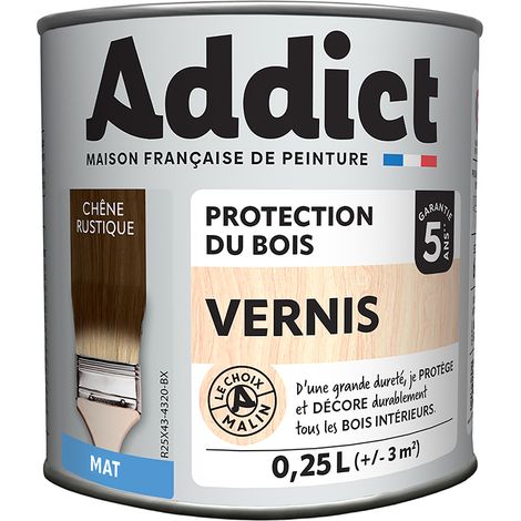 Vernis Addict Bois Mat Chêne Rustique 250ml - Addict