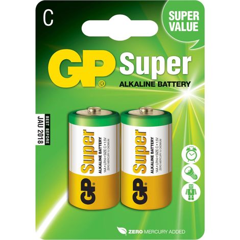 Batteria LR14 GP Super 1.5V B2 UM2 B2 (1/3)