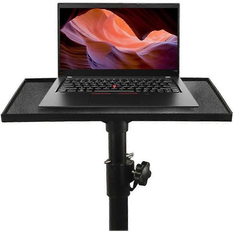 Trépied pour projecteurs, plateau de support, adaptateur 1/4 po avec tapis antidérapants et sangles pour poignée d'ordinateur portable (1/5)