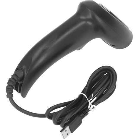 Lecteur de codes-barres laser USB filaire portable, pistolet de lecture unidimensionnelle (1/5)