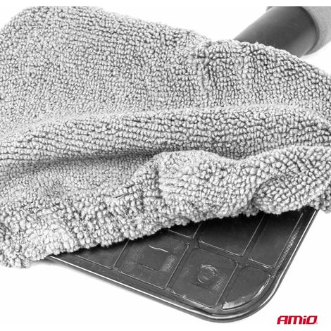 Nettoyant pour vitres et miroirs, télescopique, rectangulaire, en microfibre, 30,5/46 cm AMIO-03859 (1/5)