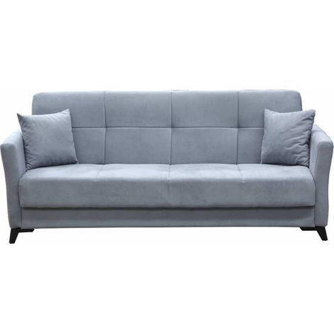 DIVANO PRONTOLETTO 3P LOREN 79-003 GRIGIO CHIARO