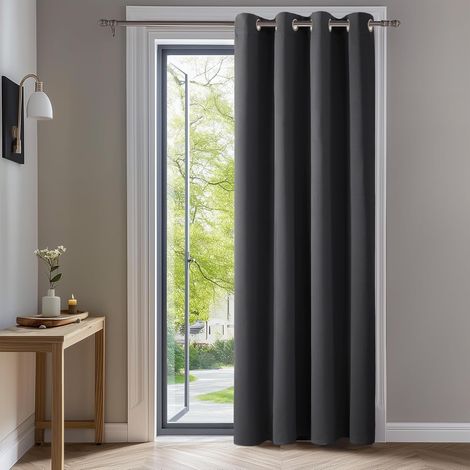 1 Pièce Rideau, Oeillets, Occultant, Isolant Thermique, Polyester, Salon Chambre (1/5)