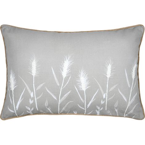 Coussin décoratif pampa en coton Naturel 40x60 cm (1/2)