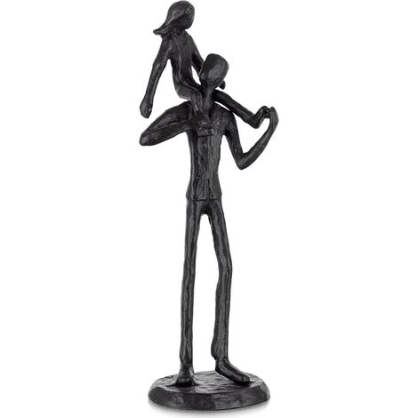 Cadeau de la fille à son père : Figurine en fer forgé, décoration pour la fête des pères, mariage, Noël, anniversaire, pour un fils ou un mari (1/5)