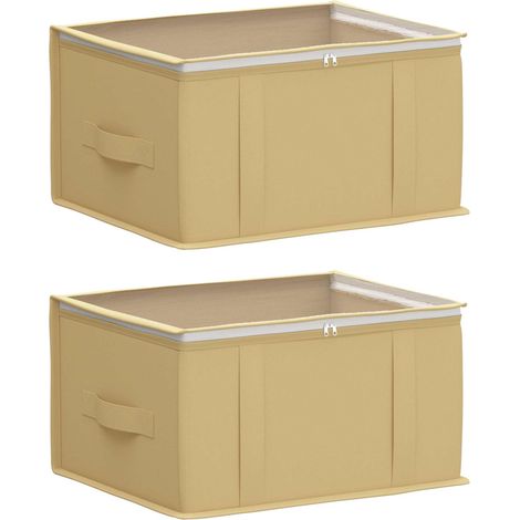 Caja de almacenamiento con ventana superior transparente 2 uds. vidaXL