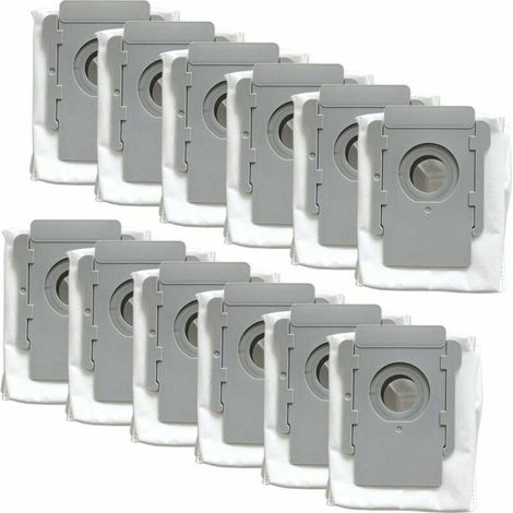 Pack de 12 bols compatibles para aspiradoras robot iRobot Roomba serie i7/i7+/s9/s9+ - Adecuado para modelos 7150, 7550, 9150, 9550, 955020 con base y sistema de limpieza (1/4)