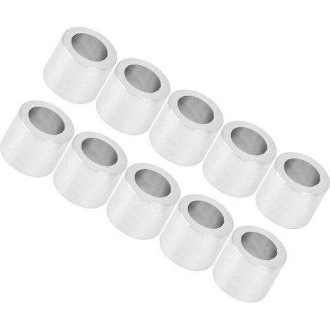 Entretoise en alliage d'aluminium, joint cylindrique, entretoise, élément auxiliaire, diamètre extérieur 6 mm, longueur 5 mm (1/5)