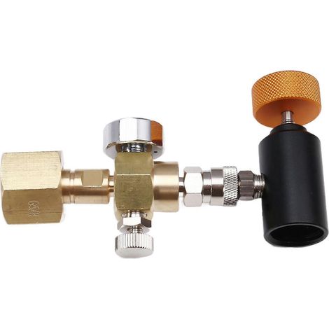 Charbon Dioxide gaz cylindre Inflatable connecteur CO2 gaz Charging vanne bouteille Inflatable connecteur CO2 gaz Filled (1/5)