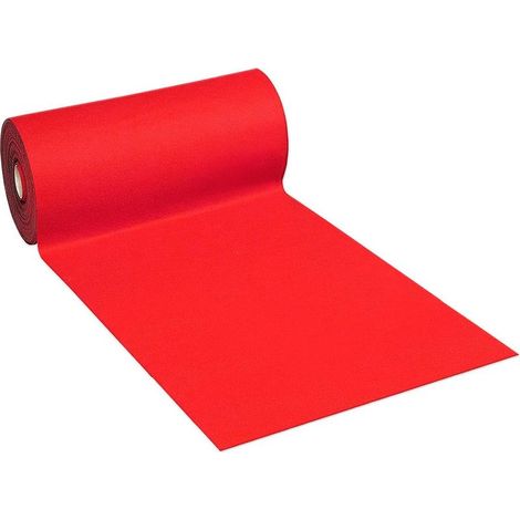 Tapis Coureur au Mètre H100 Cm Antidérapant Moquette Entrée Boutique église - Rouge (1/5)