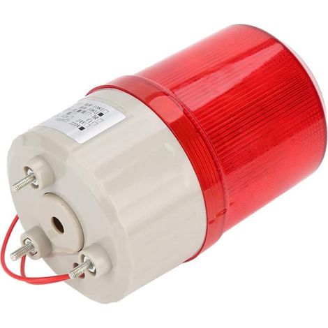 Alarme Extérieure 220V, 220V Rouge LED Feux D'avertissement Sirène Acousto Rotative Lumière Rotative D'urgence Bras Stroboscopique Lumière Acoustique Optique Système D'alarme (1/5)