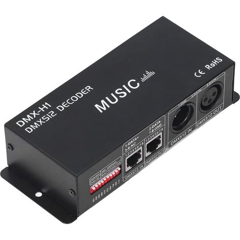 DMX 512 Decoder – 1 Stück – Gehäuse aus Metall und Platine – 4 RGBW-Kanäle – LED-Leisten und Heimbeleuchtung – DC 12–24 V (1/5)