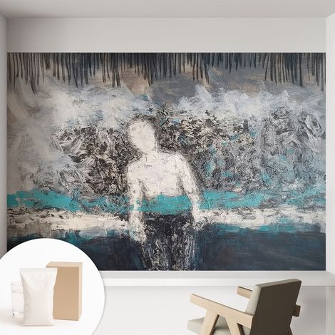 Papier peint intissé avec imprimé installation simple qualité excellente sans désordre - Colle incluse gratuite Monde mystérieux 152x104 cm (1/5)