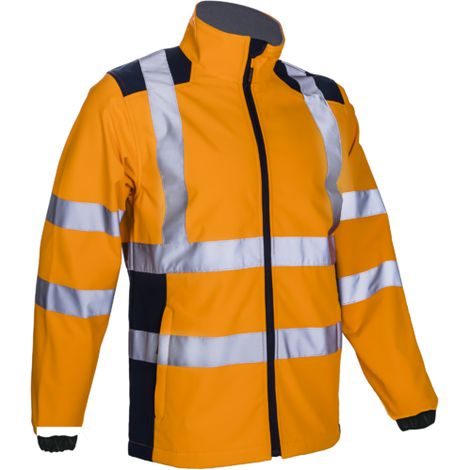 Veste Softshell Hivi Kanpa Orange Fluo/marine T3xl (1/2)