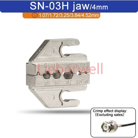 Pince à sertir SN, mâchoire (largeur 4mm/pinces 190mm), alliage de poudre pour TAB 2.8 4.8 6.3 XH2.54, outils de Terminal de Tube d'isolation, 1 pièce (1/5)
