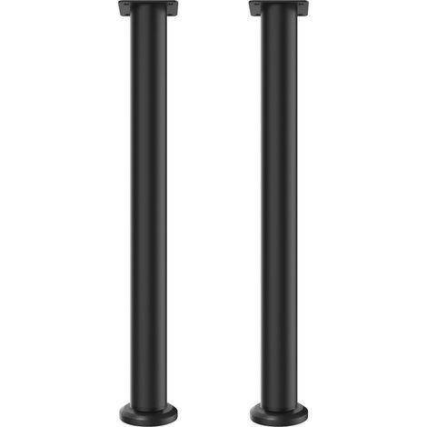 Lot de 2 Pieds de Table Réglables en Hauteur 72-110 cm – Pieds de Table Métalliques Robustes – Pied Bureau Réglable en Métal pour Table Haute, Bureau, Café, Restaurant – Charge Max 200 kg (Noir) (1/5)