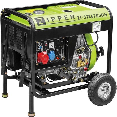 GENERADOR DIESEL 5000W 418CC ZIPPER ZI-STE6700DH (1/5)