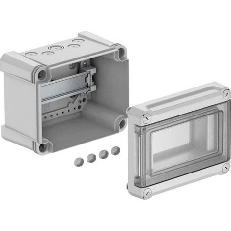 [NEUWERTIG] B-Ware OBO Bettermann Kleinverteiler SDB 05L PS Aufputz grau IP66 1 Reihe 150x190mm (1/2)