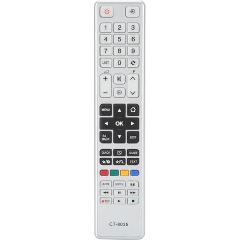 Télécommande TV - - CT-8035 - Compatible Toshiba - Léger - Multifonctionnel (1/4)