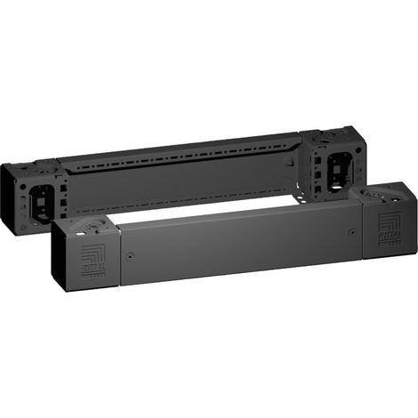 Rittal Sockel Eckstück VX Blende schwarz H100mm B600mm