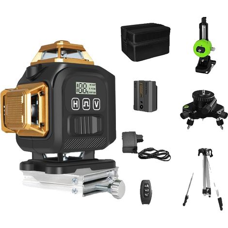 Niveau Laser, 16 Lignes, Faisceau Vert Haute Visibilité, IE16Q-H15-BL12 (1/2)