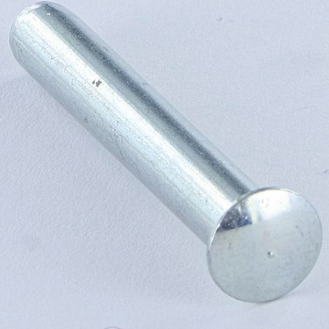 Rivet à frapper Tête goutte de suif 3.65X14 Bout téton Téton Acier zingué - 1 pièce (1/2)