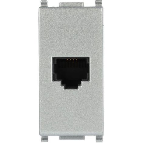 Vimar Plana Silver presa telefonica RJ11 14320.SL