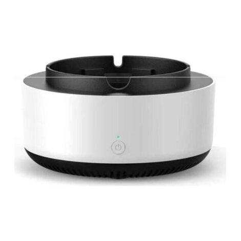2-in-1 Multifunktionaler, rauchfreier Luftreinigungsaschenbecher mit Filter, Zigarettenaschenbecher für Zuhause, Innenräume, Auto, Büro (Weiß)