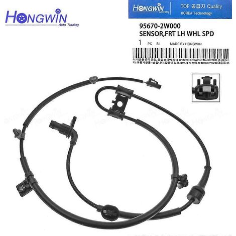 Capteur ABS de vitesse de roue arrière/avant 95680-2W000 95681-2W000 pour Hyundai Santa Fe Sport XL Kia Sorento 2.0L 2.4L 3.3L 2013-2019 4WD (avant gauche) (1/5)