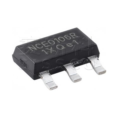 NCE NCE0106R 100V 6A SMD SOT-223 N channel MOSFET, new electronic component chip, 5 units shipped.