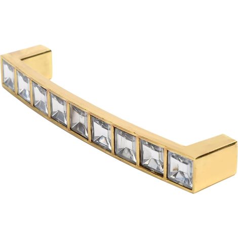 Crystal Drawer and Cabinet Handle, with Zinc Alloy Construction, 96mm Hole Spacing, for Kitchen, Bathroom, Closet (1/5)