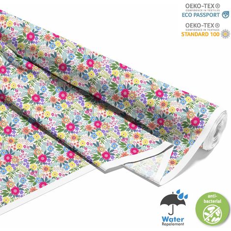 Outdoor dekostoffe oxford - Motiv Bunte Blumen 4 (1/5)
