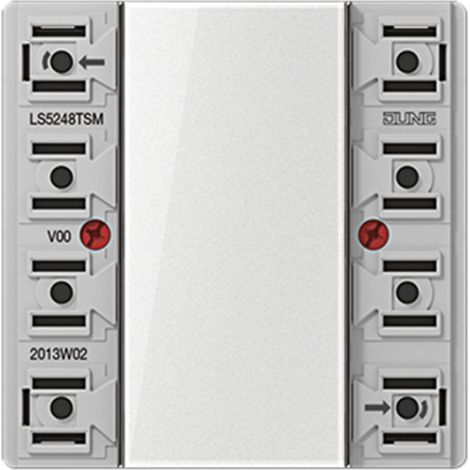 Jung Módulo de sensor táctil 24 V AC/DC, 20 mA, 4 canales, 8 puntos de conmutación, F50, serie LS LS 5248 TSM