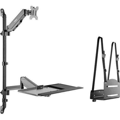 SpeaKa Professional Support mural pour écran SP-MM-710 1 Écran(s) 33,0 cm (13) - 68,6 cm (27) noir rotatif, réglable