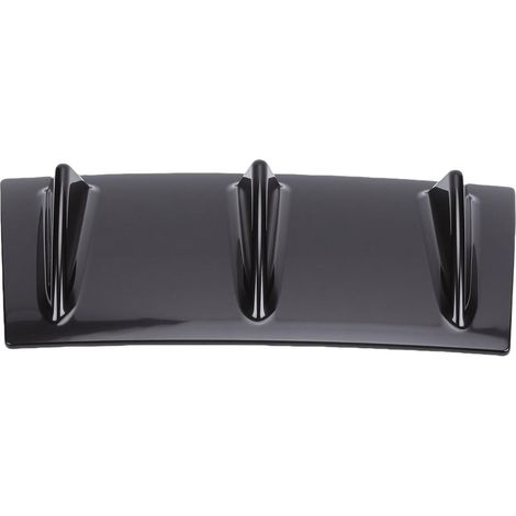 3-Fin Rear Bumper Lip Spoiler, Universal Gloss Black ABS Lower Rear Diffuser for Cars (1/5)