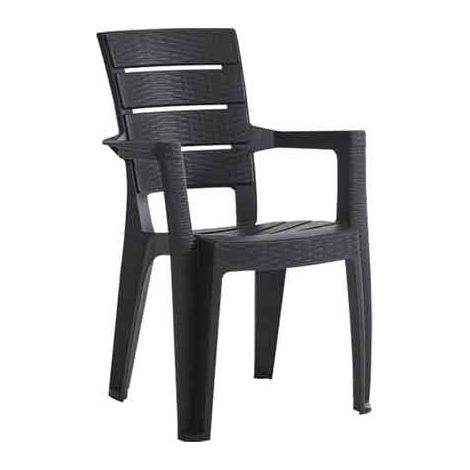 SEDIA IMPILABILE CON BRACCIOLI 'AYDER' cm 56x44x89h - Colore