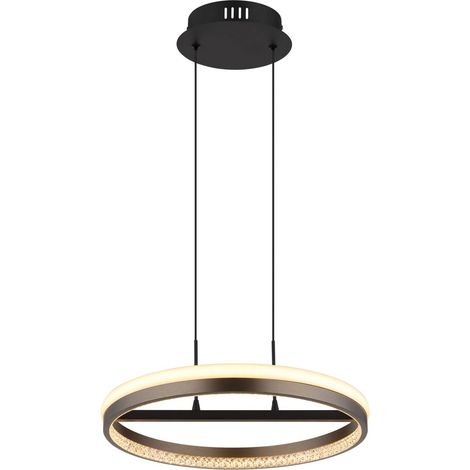 Globo - lampada a sospensione - DELLA - nero - metallo - Ø 40cm -