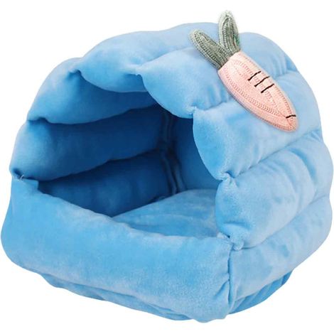 Cachette Pour Petit Animal - Maison En Coton Doux Avec Rembourrage En Mousse Élastique - Design Semi-Fermé Anti-Dérapant - Pour Cochons D'Inde Hérissons Hamsters - 1 Pièce (1/5)