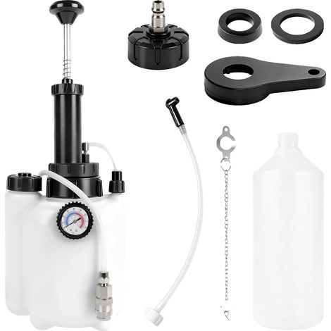 Outil de ventilation de liquide de frein, capacité de 3 litres, fonctionnement manuel, BLANC (1/2)
