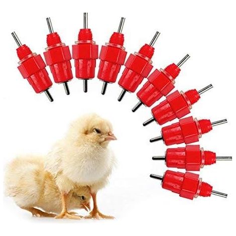 10 pièces eau de volaille tétines à boire canard poulet poule vis d'alimentation en abreuvoir de qualité supérieure