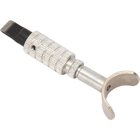 Couteau rotatif à graver pour le travail du cuir, avec manche léger en alliage d'aluminium et hauteur réglable, outil de travail du cuir à faire soi-même. (1/5)