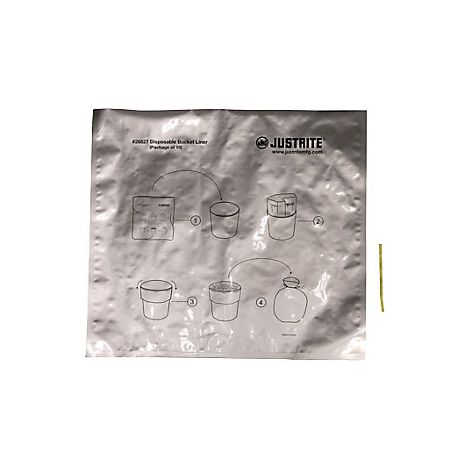 Justrite  Sacchi speciali per rifiuti  rivestiti in alluminio 