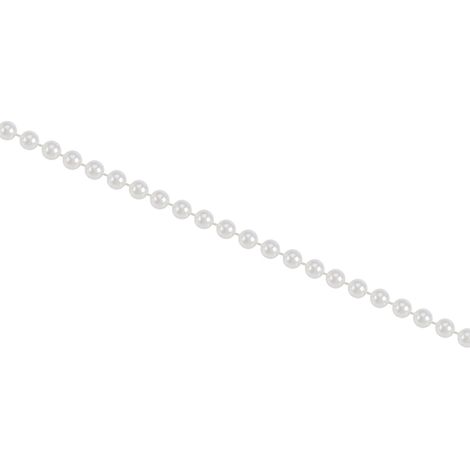 Ruban de perles artificielles 30m, 5mm, DIY décoration mariage/fête, rideau de perles beige, guirlande perles pour décorations festives (1/3)