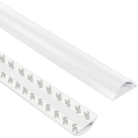 TRU COMPONENTS Ponte passacavi 1572567 PVC Bianco Numero canali: 1 1000 mm Contenuto: 1 m