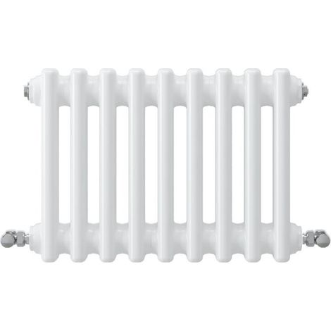 Acezanble Horizontal Traditional Cast Iron Style Radiator 300x425mm 3 Column White