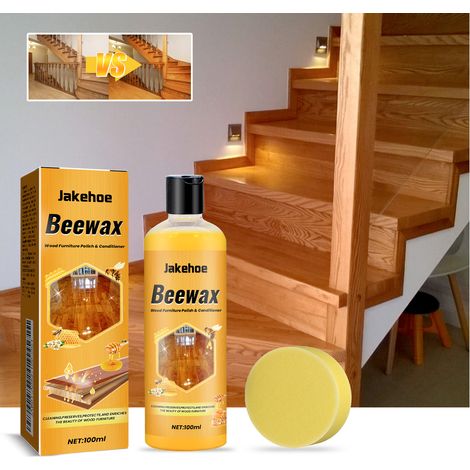 Bodenreiniger für Holzböden im Wohnbereich – schützt, reinigt und pflegt – entfernt Flecken, beugt Staub vor, hellt auf und poliert – 100 ml + Schwamm -- BIEMMEDUE (1/5)