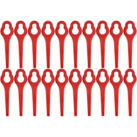 Lot de 100 lames de rechange pour débroussailleuse à batterie GFART 18 - Lame en plastique pour débroussailleuse GFART (1/5)